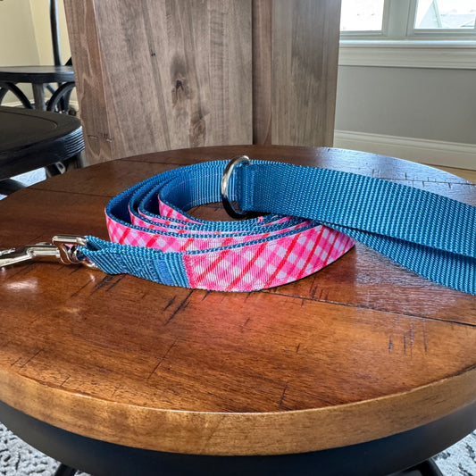 Plaid Pink Leash