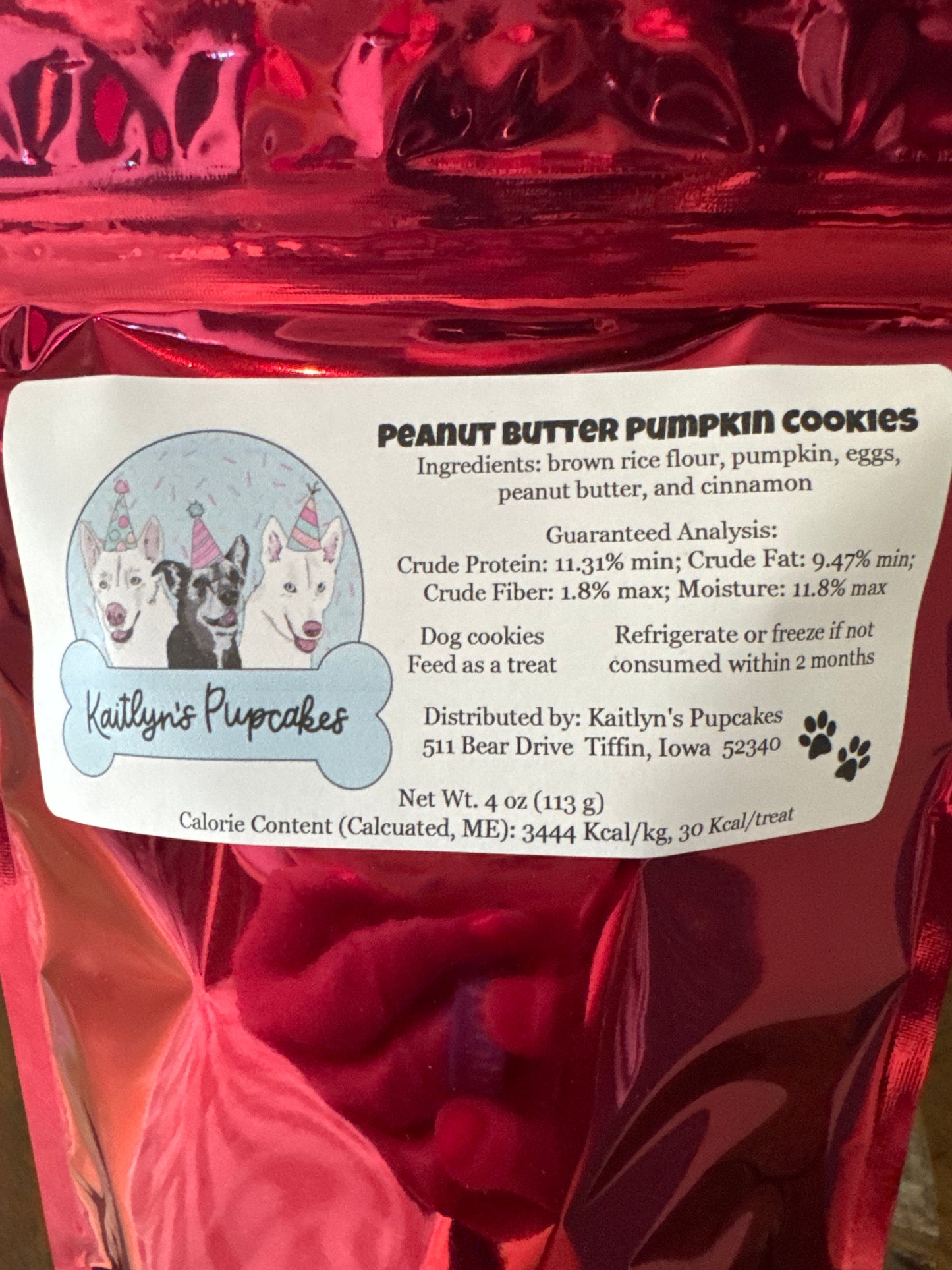 Llama Edition Kaitlyn's Pupcakes "Peanut Butter Pumpkin"