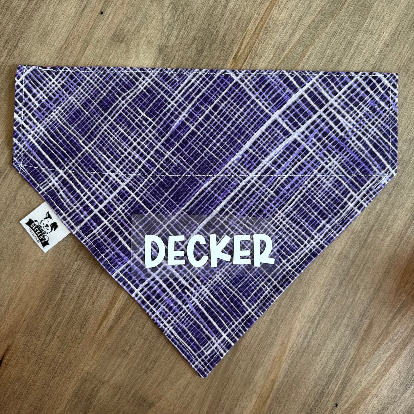 Assorted Hearts and Purple Lines Bandana