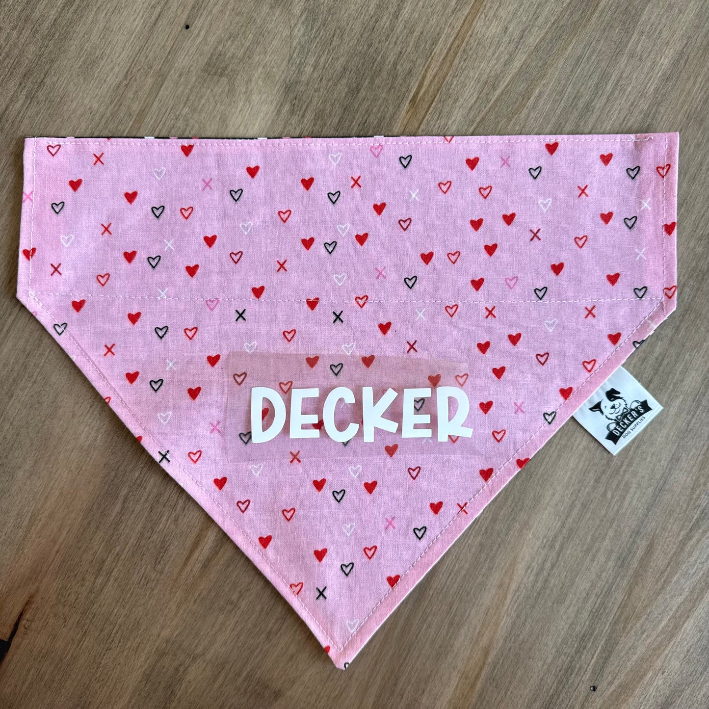 Small Hearts on Pink and Valentine colored Dots Bandana
