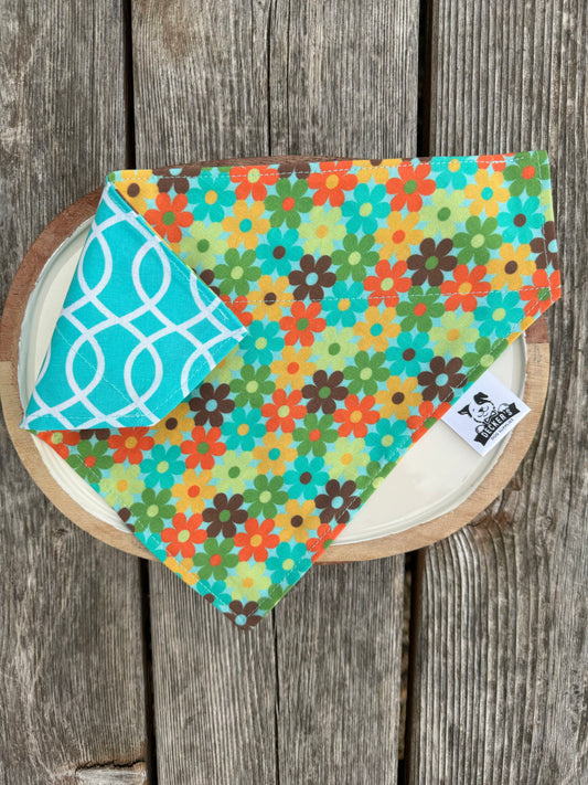 Retro Flower Field Bandana