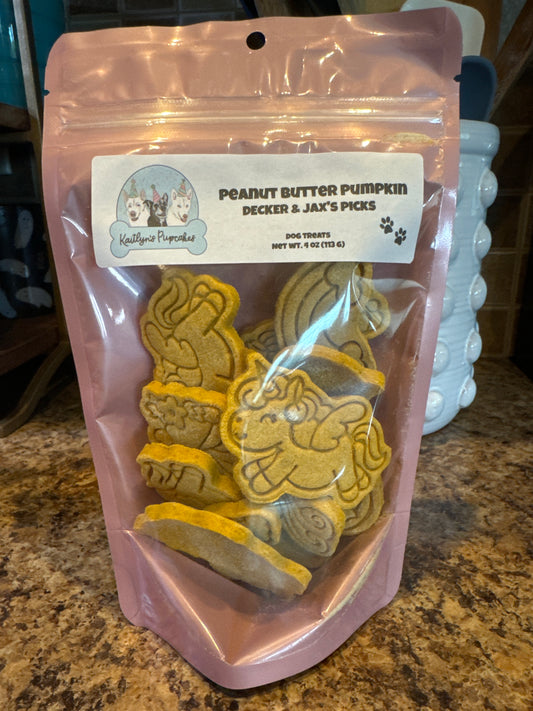 Unicorn Themed Kaitlyn's Pupcakes Peanut Butter Pumpkin Dog Treats