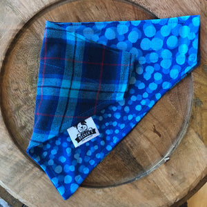 Blue Dots and Blue Flannel Bandana