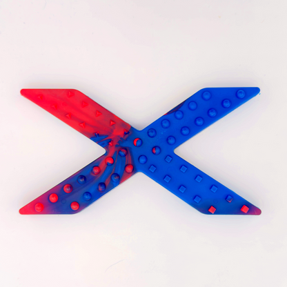 Blue and Red BarX Chew