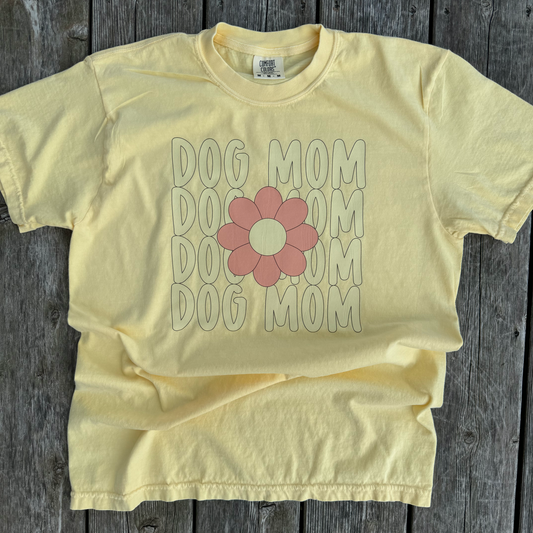 Dog Mom Yellow Flower