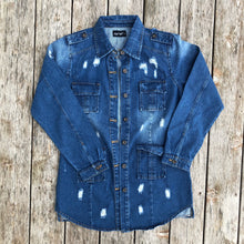 Load image into Gallery viewer, Classic Dark Jean Jacket