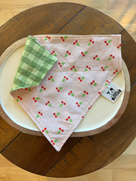 Cherry and green Picnic Bandana