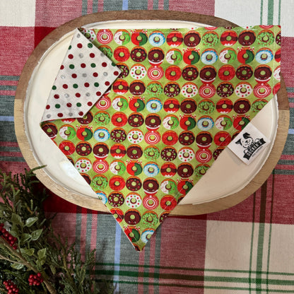 Donuts and Christmas Dots Bandana