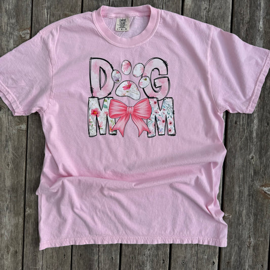 Dog Mom - Pink Bow