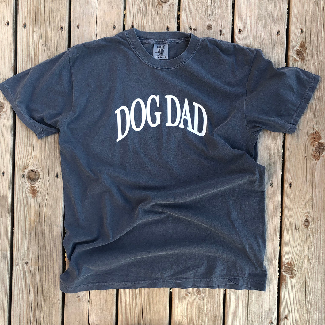 Dog Dad Solid Alumni T-Shirt - Navy