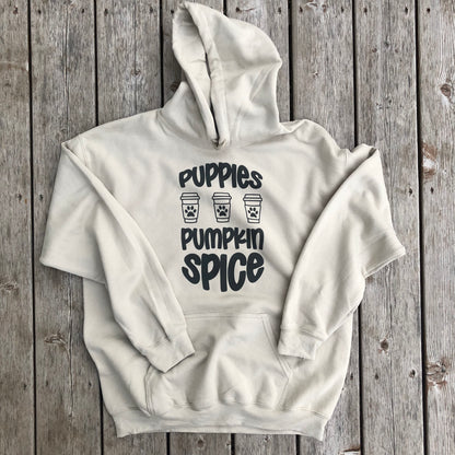 Puppies and Pumpkin Spice Sweatshirt - Fall Collection