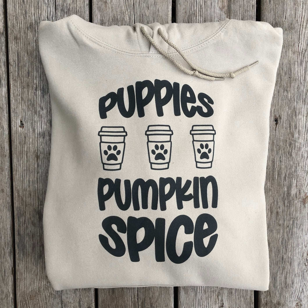 Puppies and Pumpkin Spice Sweatshirt - Fall Collection