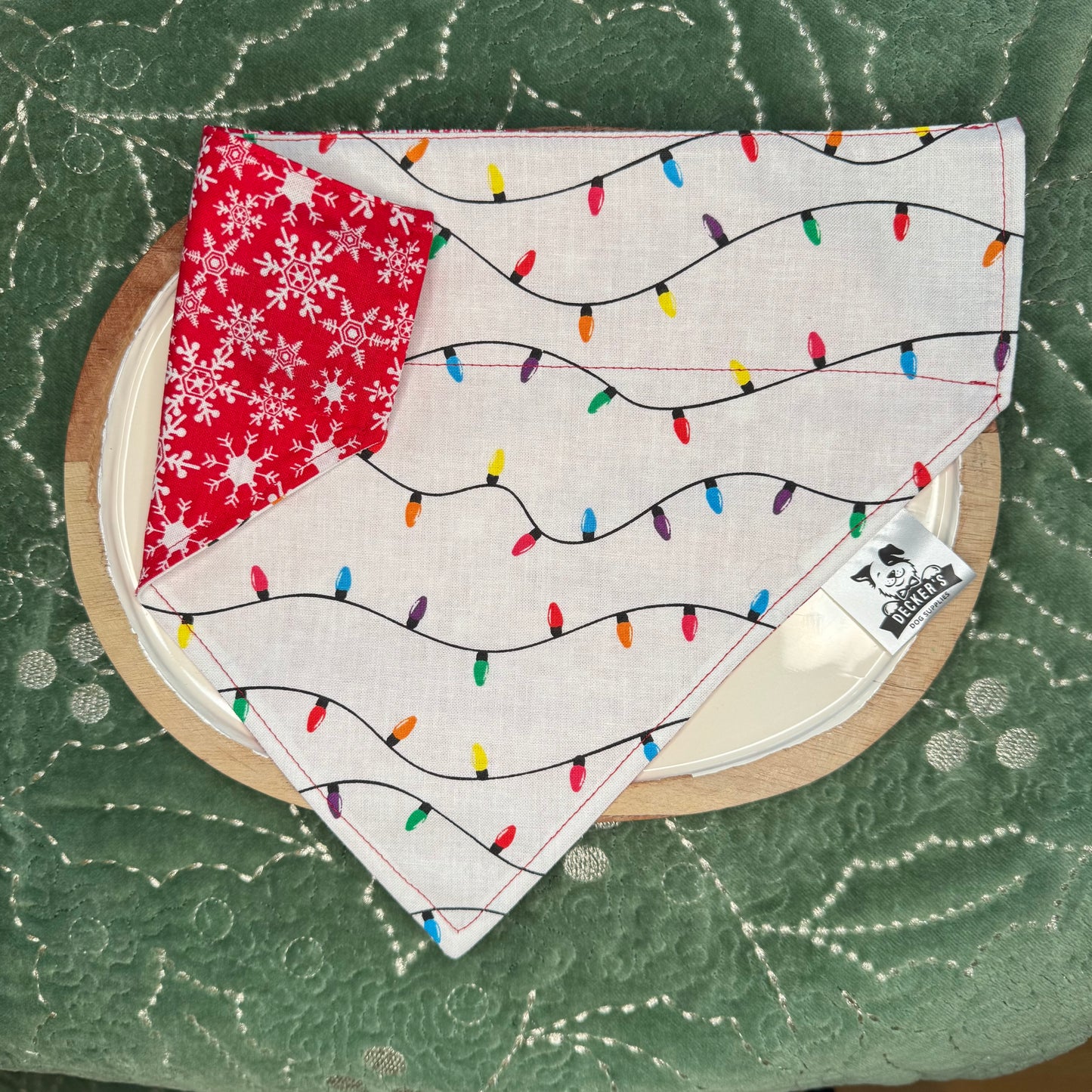 Christmas Lights Holiday Bandana