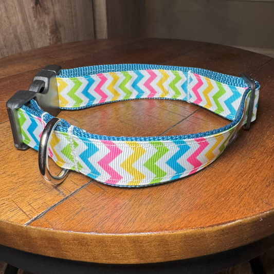 Rainbow Chevron Collar