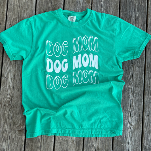 Teal Dog Mom T-Shirt