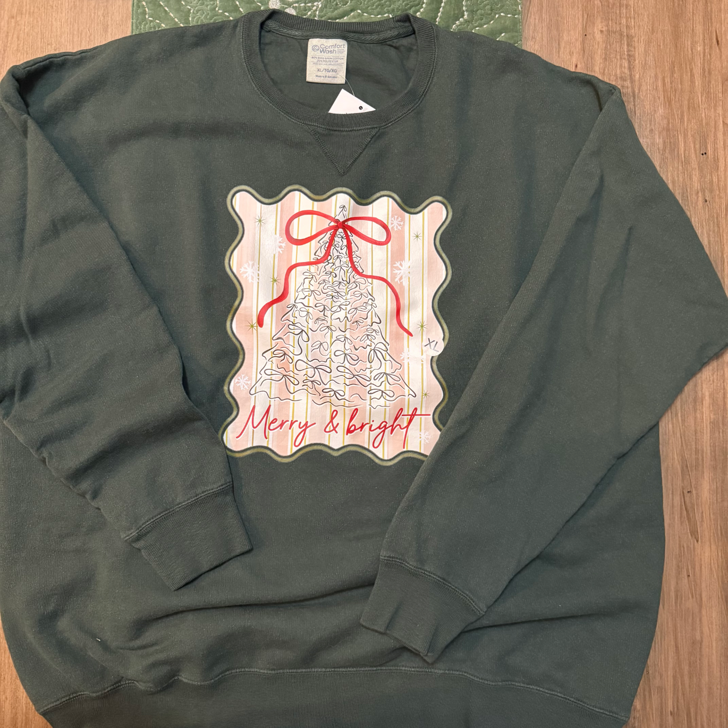 Merry and bright Crew Neck