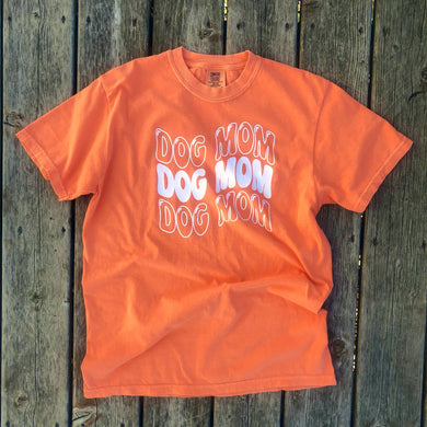 Peach Dog Mom T-Shirt