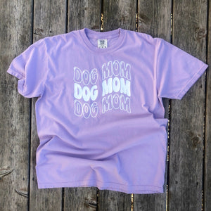 Lilac Dog Mom T-Shirt
