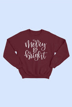 Load image into Gallery viewer, Merry and Bright Sweatshirt (2 Colors)