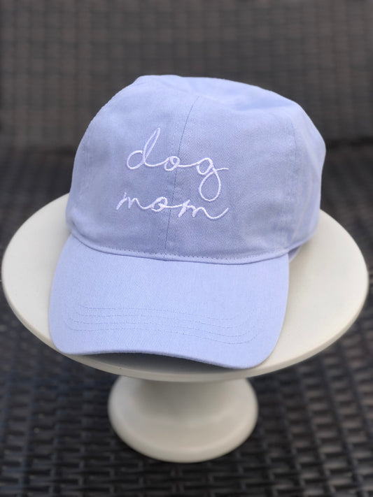 Light Blue Cursive Baseball Hat