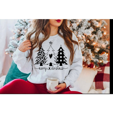 Merry Christmas and Trees Sweatshirt